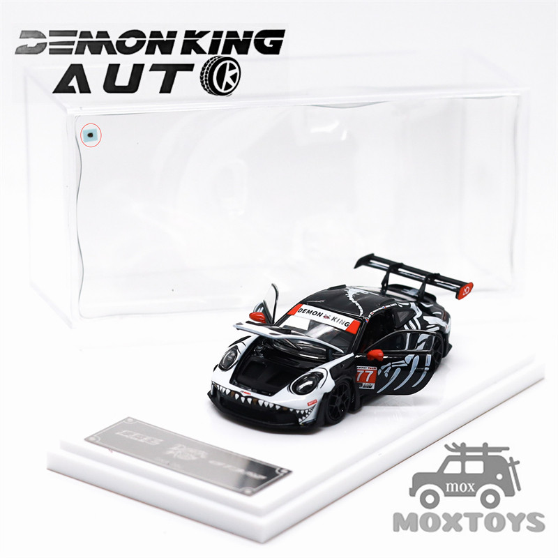 Demon King Auto 1:64 911RS สีดําสีขาวโมเดลรถDiecast