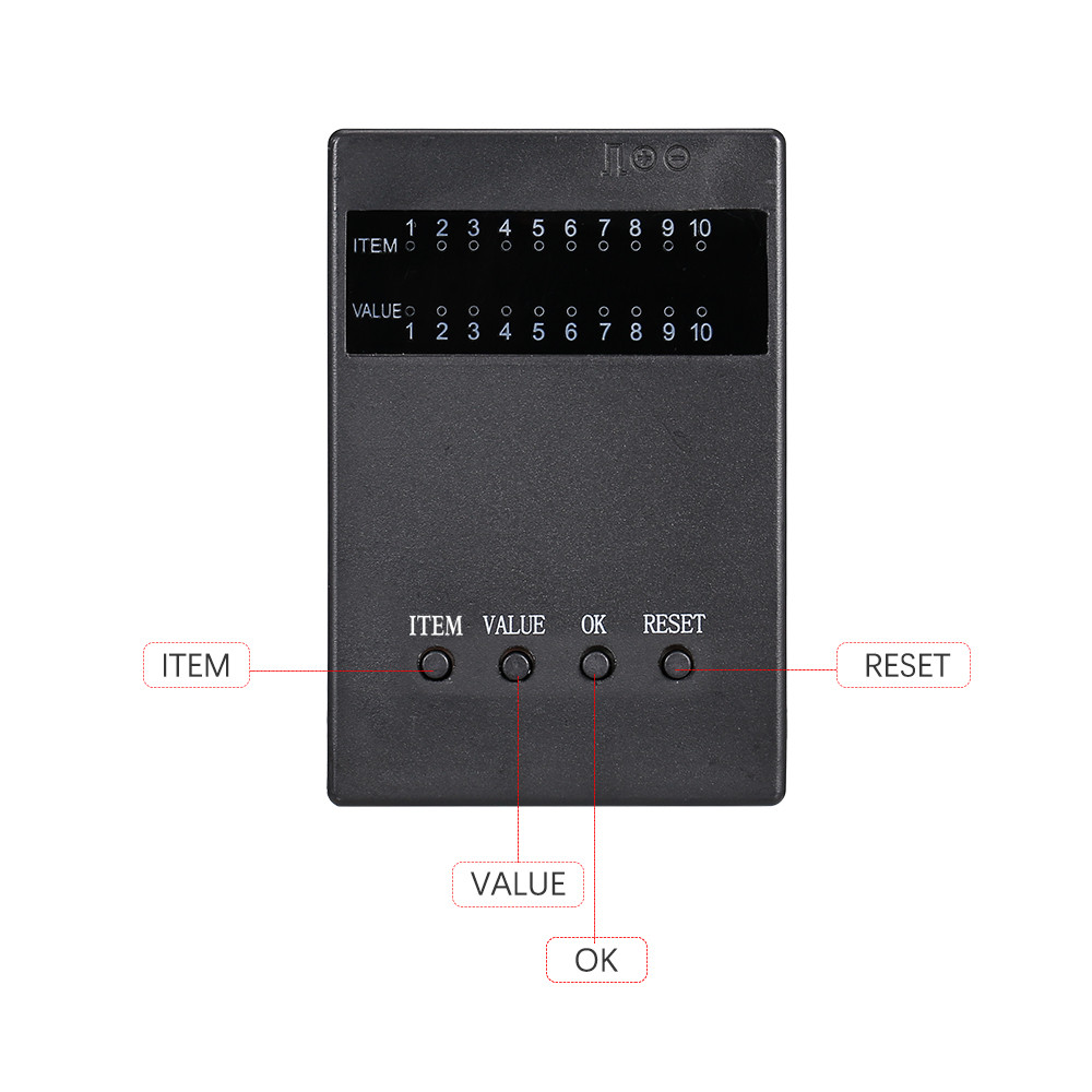 1:10 RC รถการเขียนโปรแกรมการ์ด ESC Program กล่องสําหรับ Brushless น้ําหนักเบาแบบพกพา 31g 8x5.4x1.3 ซ