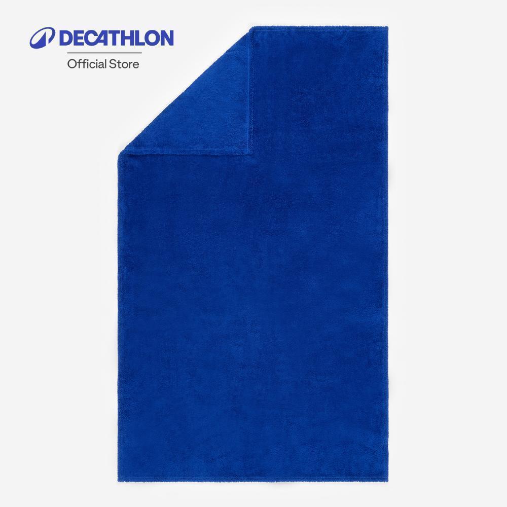 Decathlon Ultra-Soft Microfibre Towel Size L 80 X 130 Cm ผ้าขนหนูไมโครไฟเบอร์เนื้อนุ่มพิเศษ ขนาด L 80 X 130 ซม. - Blue
