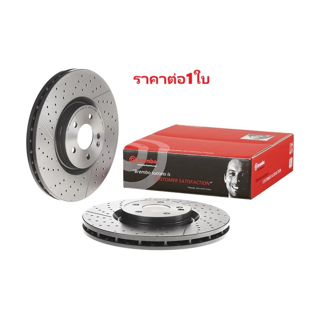 จานเบรคหน้า BENZ A-CLASS W176 A45 AMG CLA C117 X117 45AMG GLA-CLASS GLA45 AMG 2013- 350MM 1ชิ้น