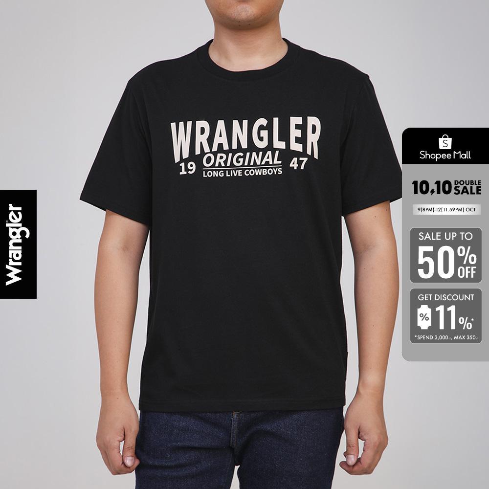 WRANGLER เสื้อยืดแขนสั้นผู้ชาย รุ่น WR F326MTSSF43 / WR F326MTSSF42