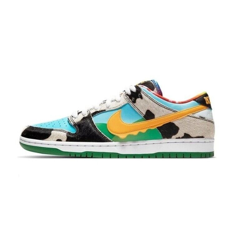 กุ้ง Skin Special Selection 耐吉 x Ben และ Jerry Yan SB Dunk LowChunky Dunky CU3244-100 DRLI