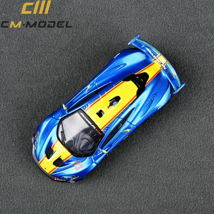 CM McLaren P1 1: 64 โมเดลรถอัลลอย Mclaren GTR Supercar Racing Car Bay Orange