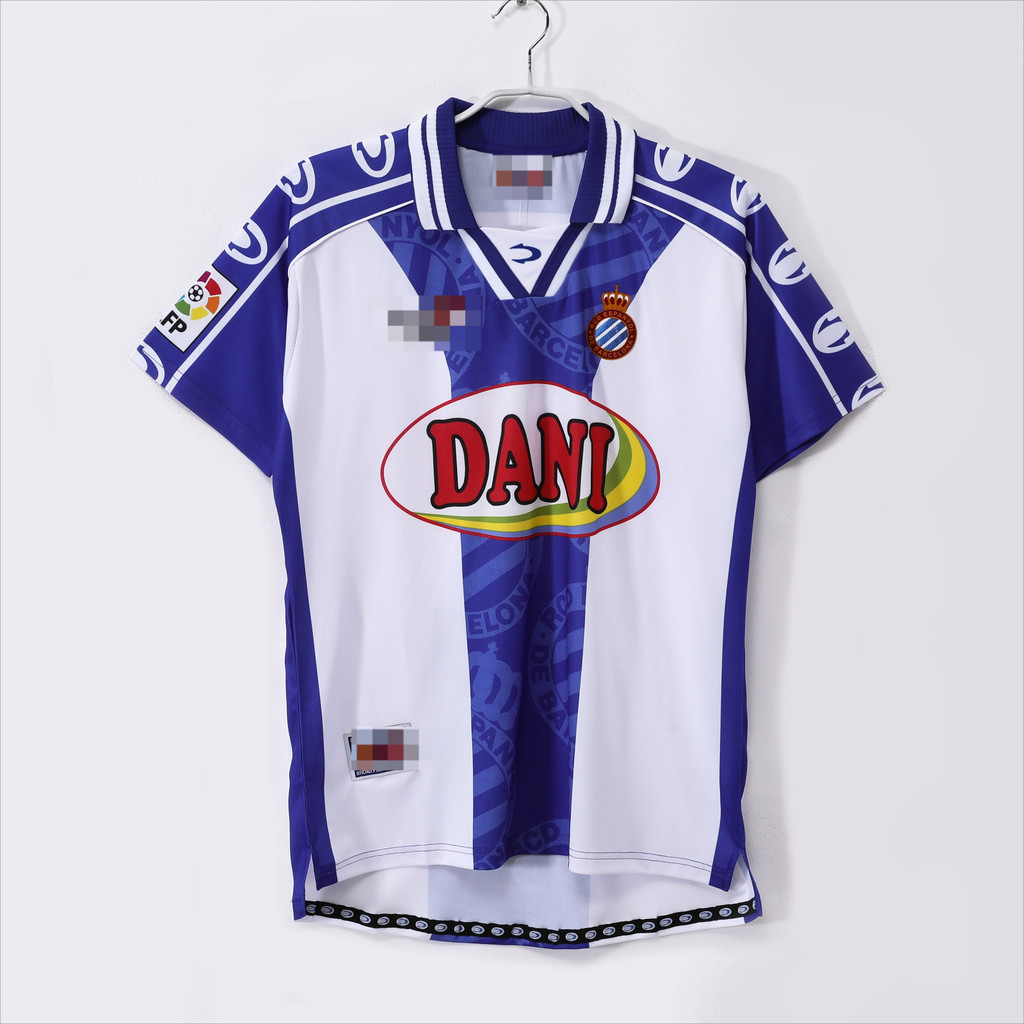 1999-00 Espanyol home football short Sleeve retro jersey