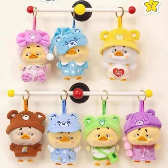Pocket Care Bears UpsetDuck Be Rainbow Duck Series ตุ๊กตาน่ารัก
