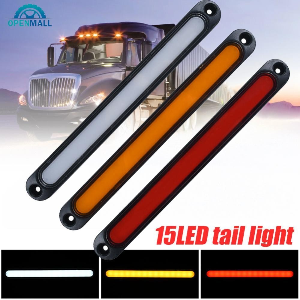 OPENMALL 1 PC รถบรรทุก 15 LED ที่สามเบรคหยุดด้านหลังไฟท้ายขับรถเตือนโคมไฟ SUV Trailer รถบรรทุกตําแหน