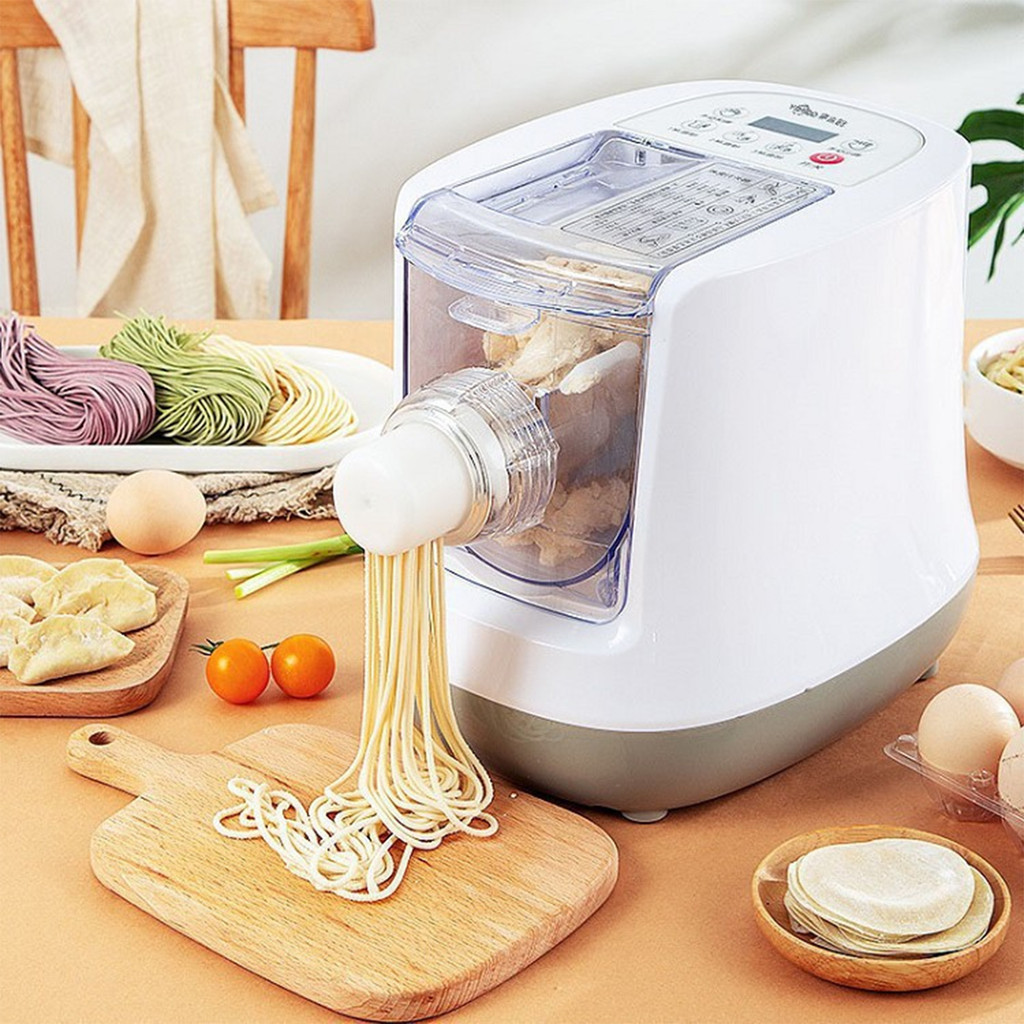COD 220V Electric Automatic Noodle Maker Machine Multifunction Pasta Maker Dough Roller With Free12 Sets Of Modles