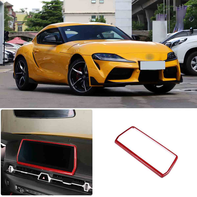 สําหรับ Toyota Supra 2019+ กรอบนําทาง Trim | คาร์บอนไฟเบอร์แท้ | การติดตั้งกาว | Shopee Mall