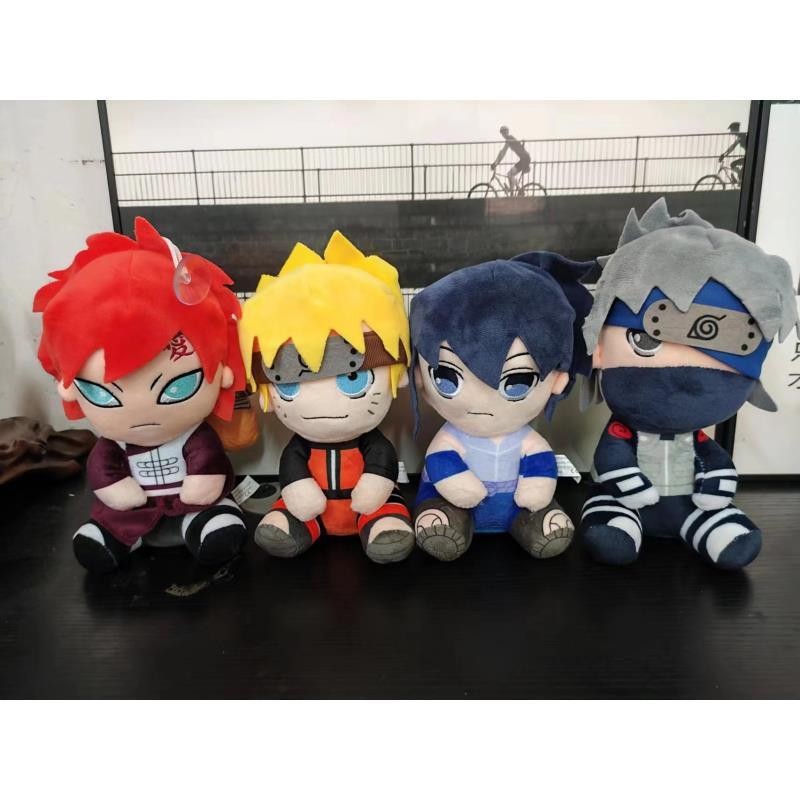 ใหม่ที่นั่ง Naruto Kakashi Sasuke Gaara ตุ๊กตาสไตล์ใหม่ที่นั่ง Naruto Kakashi Sasuke Gaara ตุ๊กตา mk