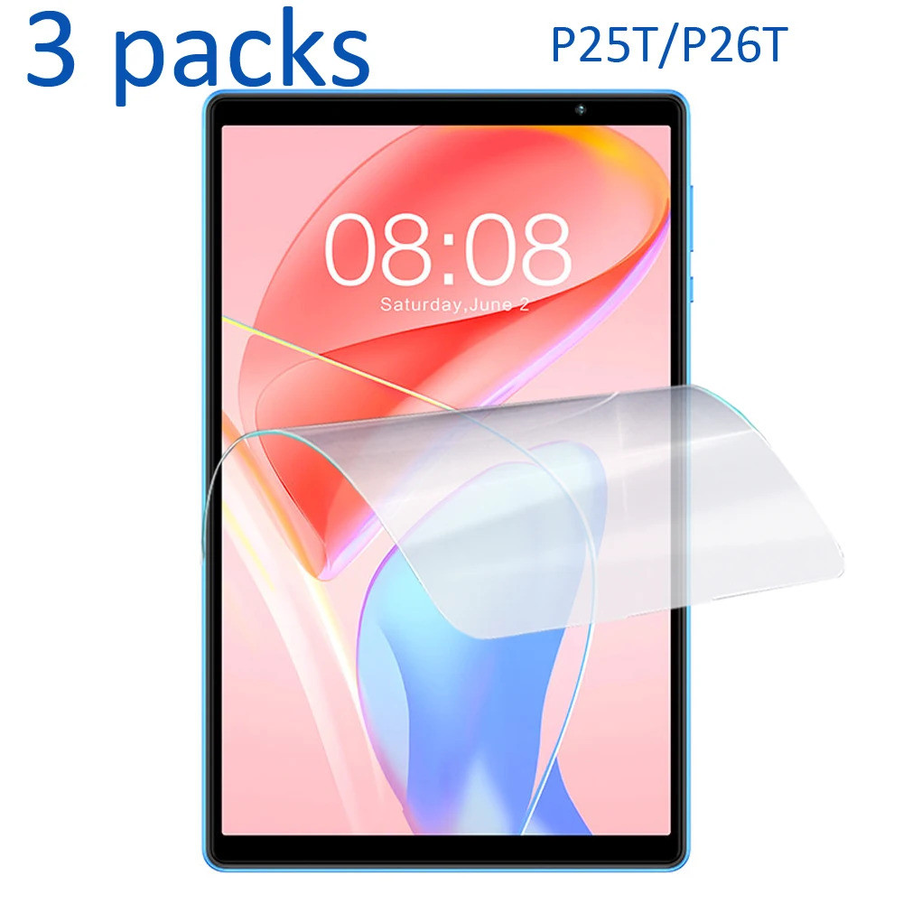 3PCS สําหรับ Teclast P25T P26T 10.1 soft PET ป้องกันหน้าจอแท็บเล็ตป้องกันฟิล์ม HD clear cover