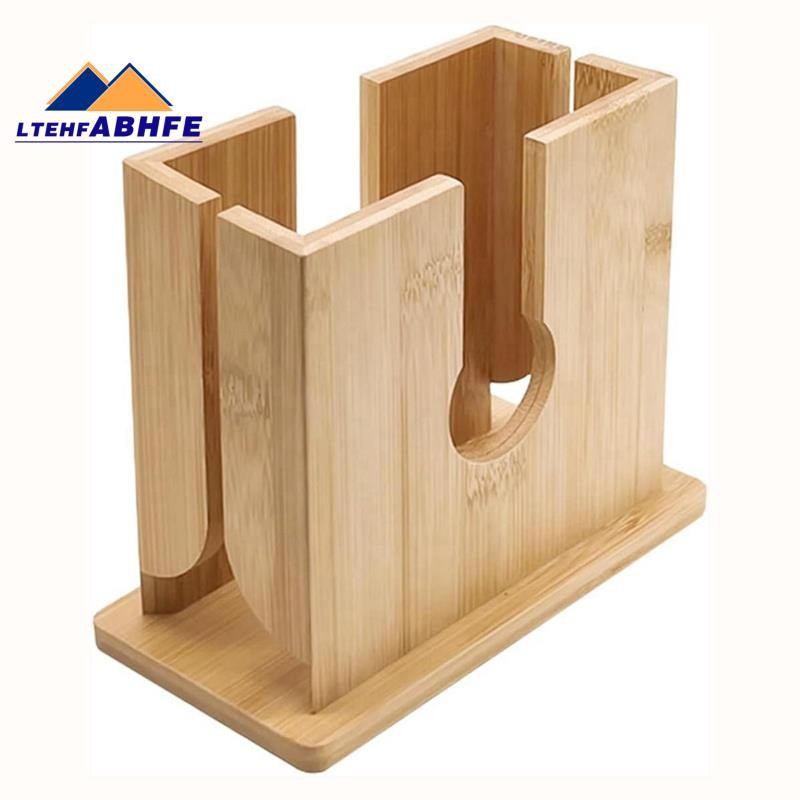 [ขายร้อน L]ไม้ Bagel ผู้ถือเครื่องตัดไม้ Bagel เครื่องตัดขนมปังกันลื่นเครื่องตัดสําหรับถุงขนาดใหญ่มั