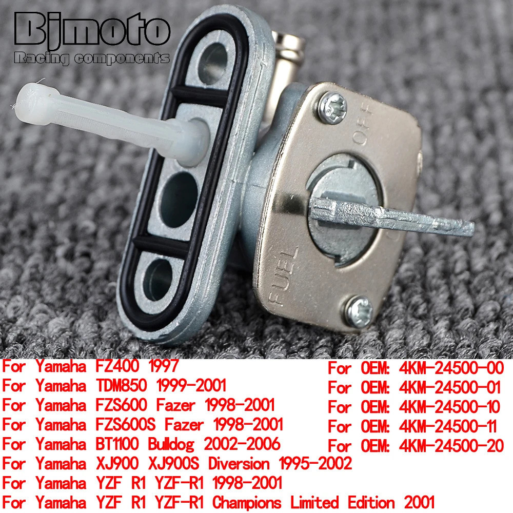 การใช้ Petcock Tap วาล์วสวิทช์ปั๊มสําหรับ Yamaha FZ 400 TDM 850 FZS 600S Fazer BT 1100 Bulldog XJ 90