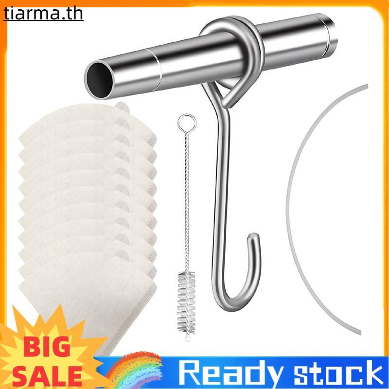 TIARMA Maple Syrup Tapping Kit Maple Syrup Collector สแตนเลส Maple Faucet Tip Maple Syrup กรองสังเคร