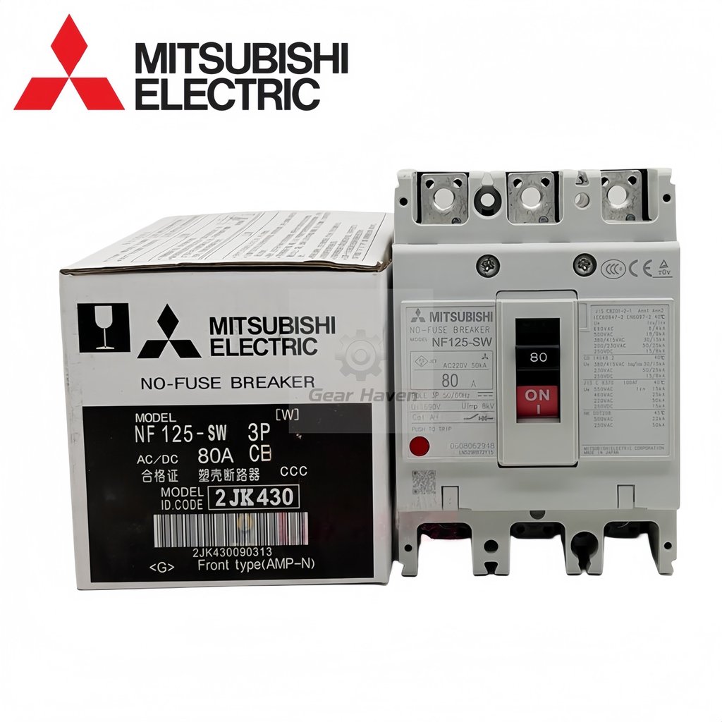 Mitsubishi เซอร์กิตเบรกเกอร์ NF125-CW NF125-SW NF125-HW NF100-CWB 125A100A สต็อกพร้อมใหม่เอี่ยม