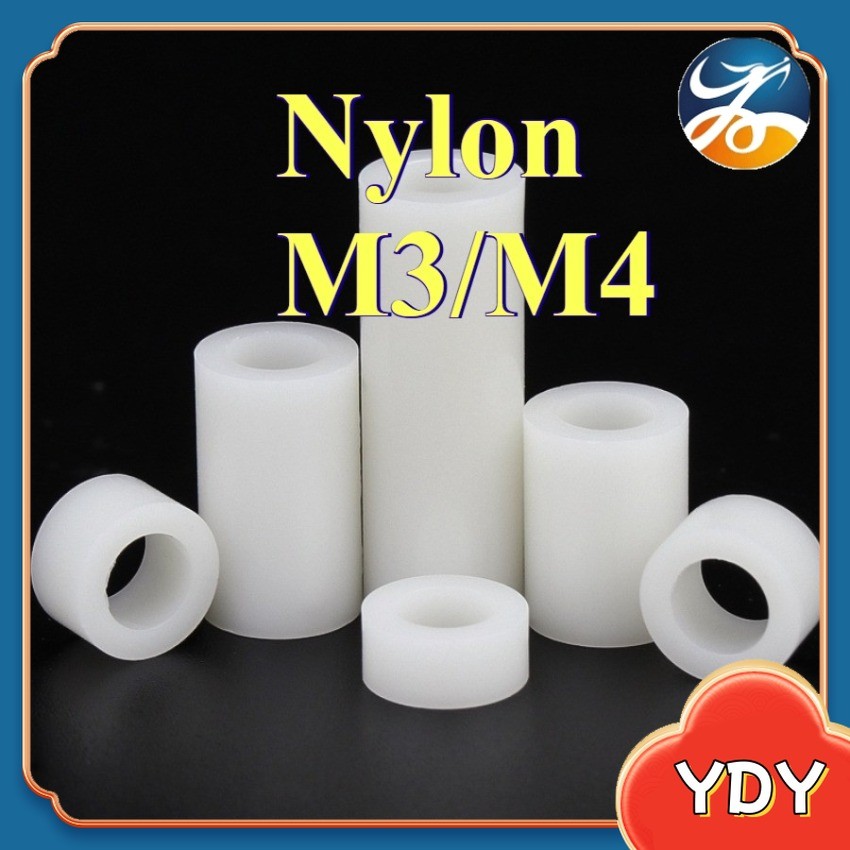 คอลัมน์แยก ABS สีขาว, คอลัมน์แยกฉนวน, คอลัมน์แผ่นพลาสติก 3mm4mm ผ่านคอลัมน์ปลอกไนลอน [YDY-MB]