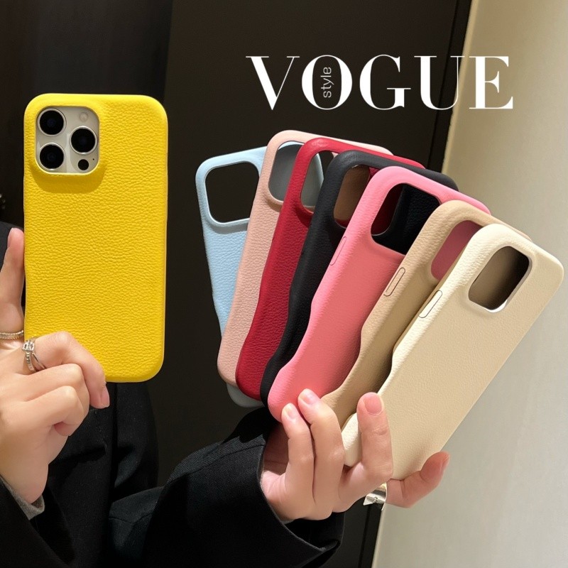 สีสันลิ้นจี่ Grain หนังสําหรับ IPhone 17 Air 16 Pro Max 15 14 Plus 13 12 Pro Max 11 17promax 16promax 15promax 14promax ฝาครอบป้องกัน