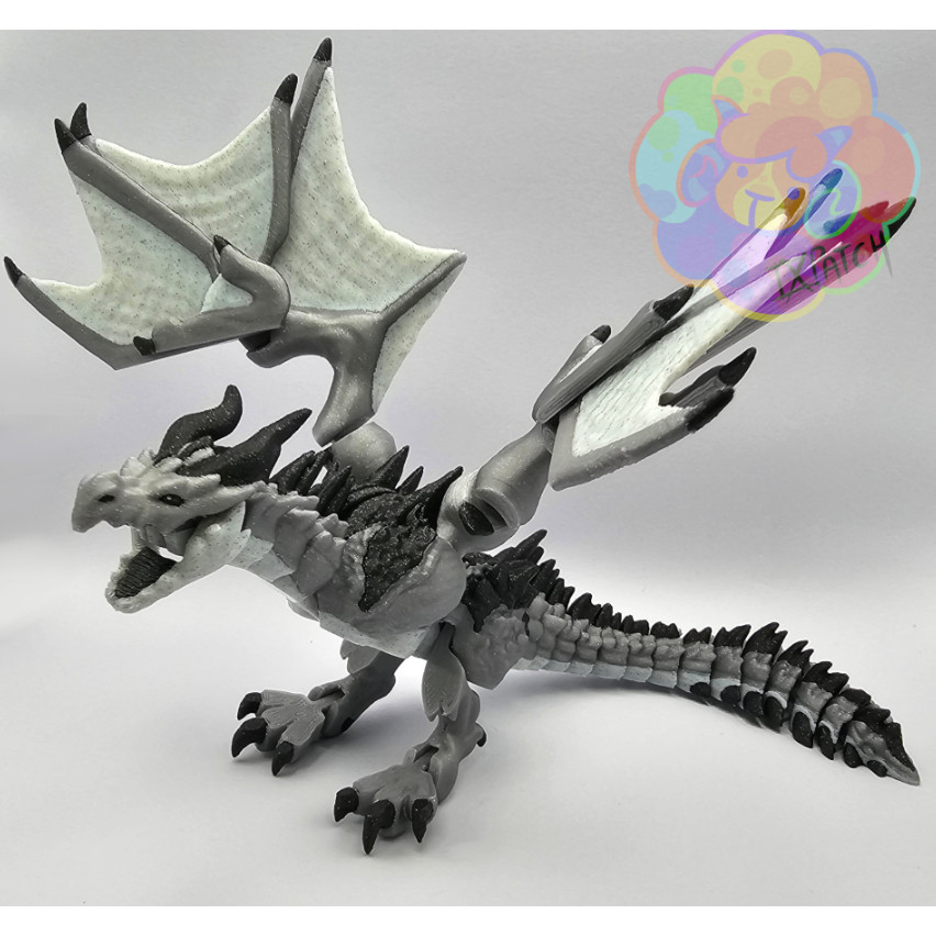 Cuero Toy Wyvern Dragon V3 Articulent Dragon WYvern Volcano