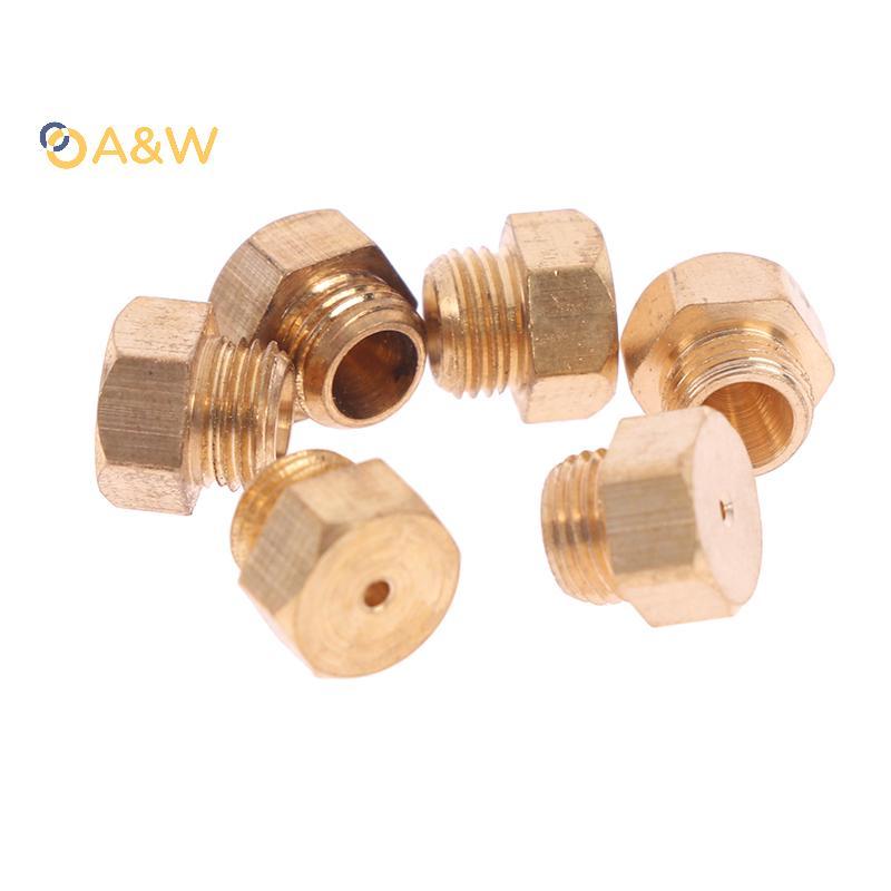 A&W 10 PCS M5*0.75 LPG/NG เครื่องทําน้ําอุ่นแก๊สหัวฉีด jet 0.7 มม.1.0 มม.