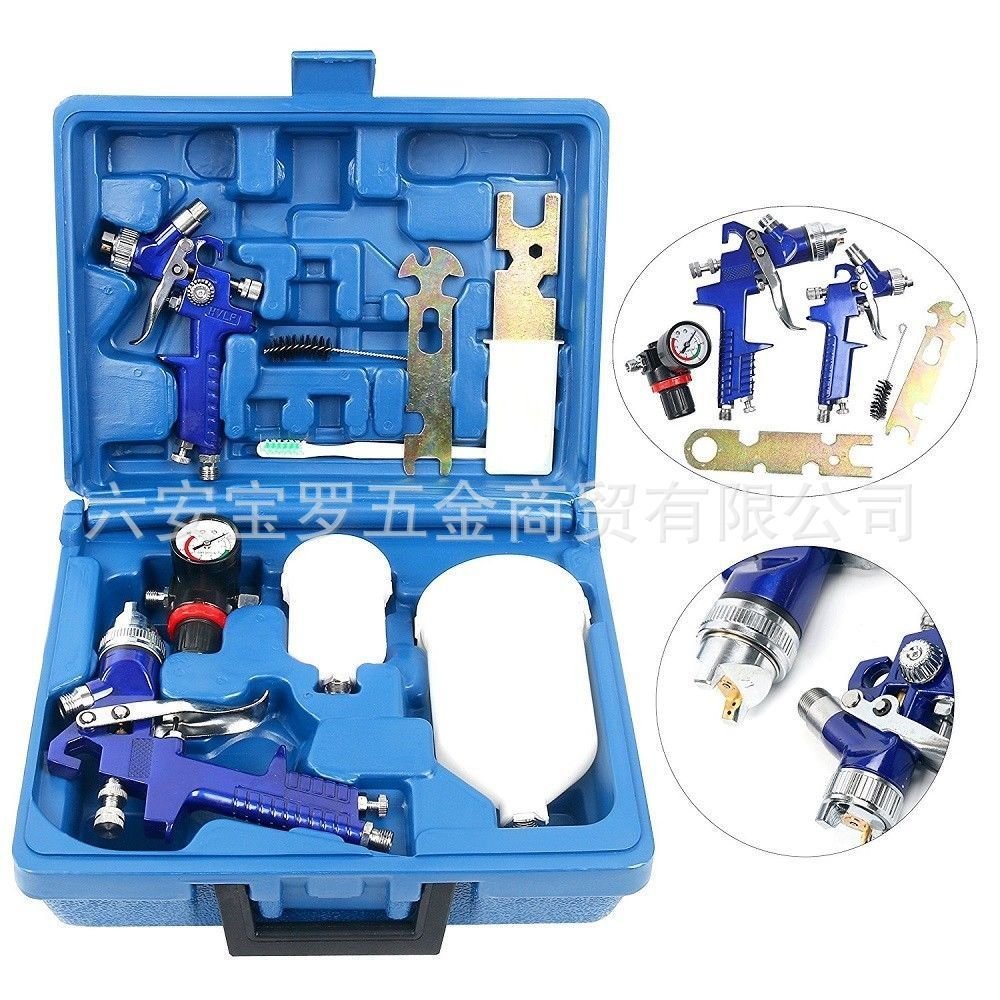 Car & Gravity Spray Gun 250ml ชุดถ้วย 1.4 Sprayer 600 & Supply 0.8mmHVLP Air Gun S8LM