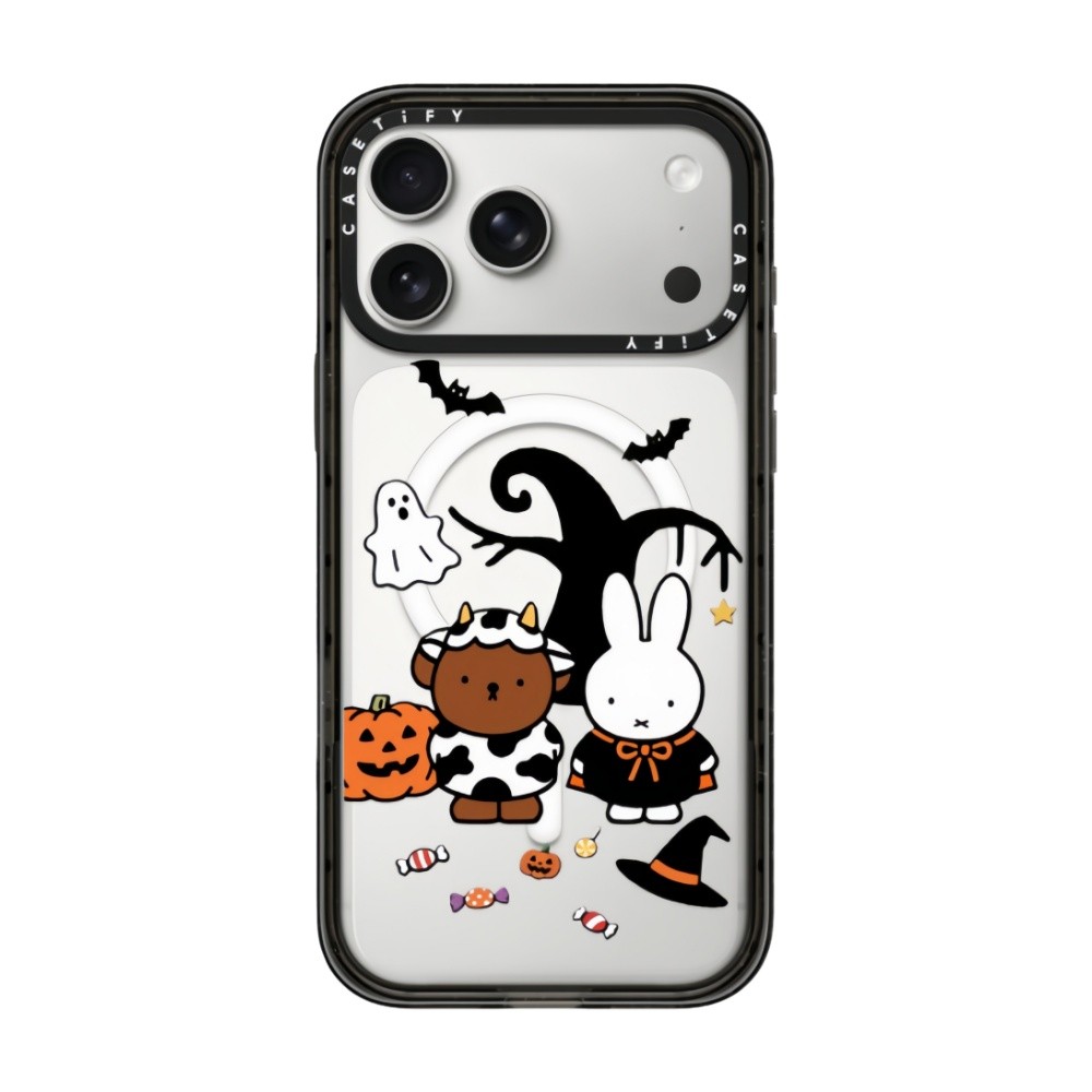 CASETi Miffy ฮาโลวีน Happy Together เคสอะคริลิคพลาสติกแข็งสําหรับ iPhone 17 16 Air 12 13 14 15 Plus Pro Max ปลอก - รูปที่ 2