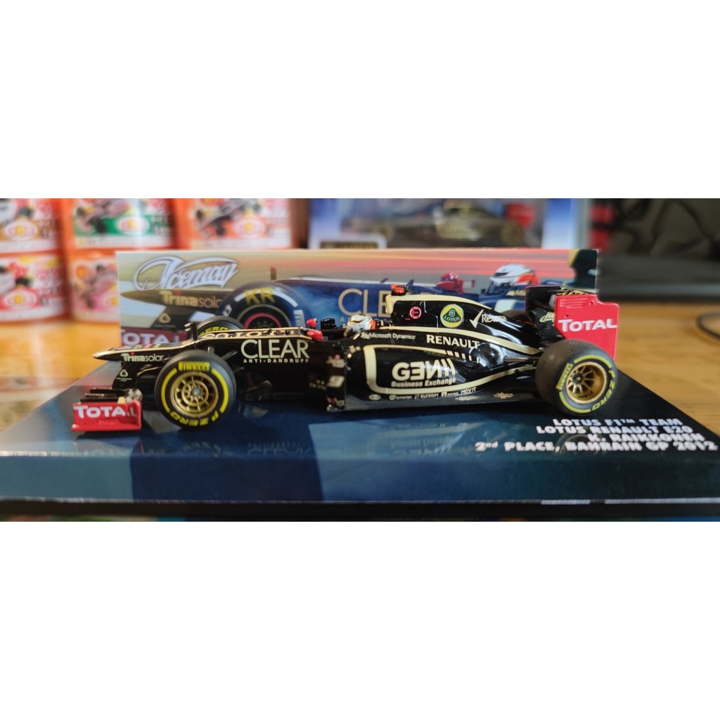 F1 Racing Model 1: 43 Mini Cut LOTUS RENAULT LOTUS RENAULT E20 Lyconing KIMI Balin Custom Base