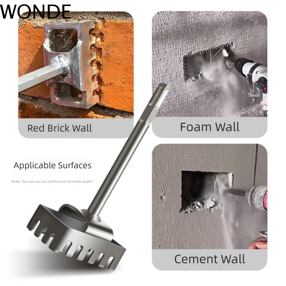 WONDE Square Socket Puncher, Square-handle 4 Pits Quick Cutting Square Hole Cutter, Punch Round-hand