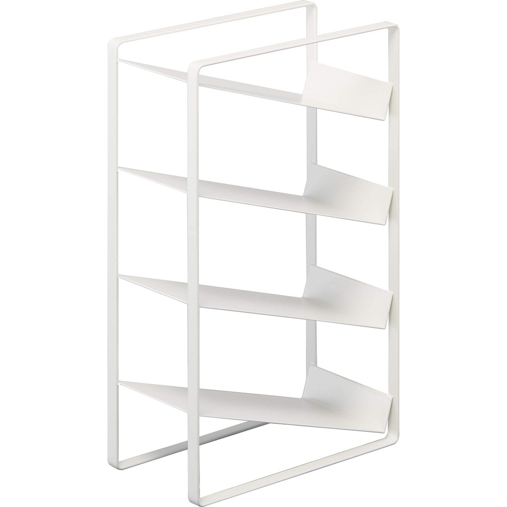 [ส่งตรงจากประเทศญี่ปุ่น]ยามาซากิ (Yamazaki) ที่วางฟิล์ม 4 ชั้น สีขาว ขนาดประมาณ W9.5XD18XH29.5ซม. แผ