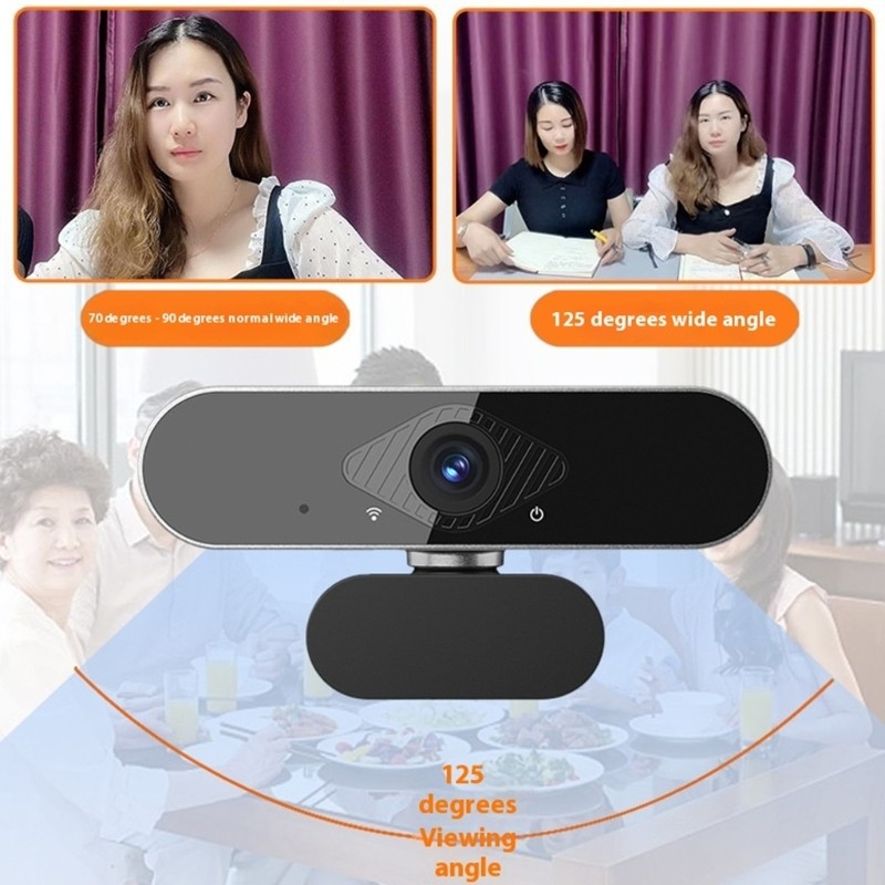 WU 720P Webcam Outlet and Play กล้องคอมพิวเตอร์ USB สําหรับการประชุมคลาสออนไลน์