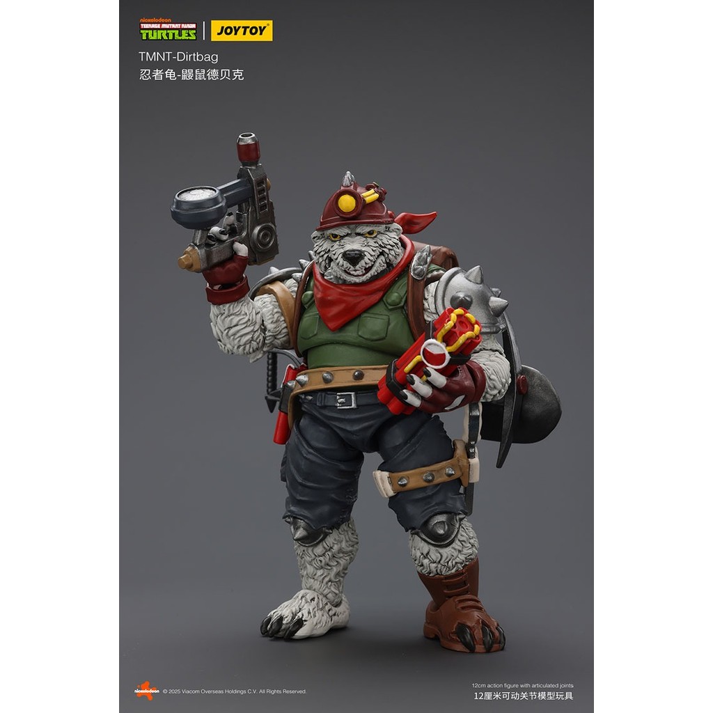 JOYTOY TMNT-Dirtbag ตัวเลขการกระทําตุ๊กตาตกแต่งของขวัญคอลเลกชันรุ่นเดิมรวบรวมของเล่น Figura