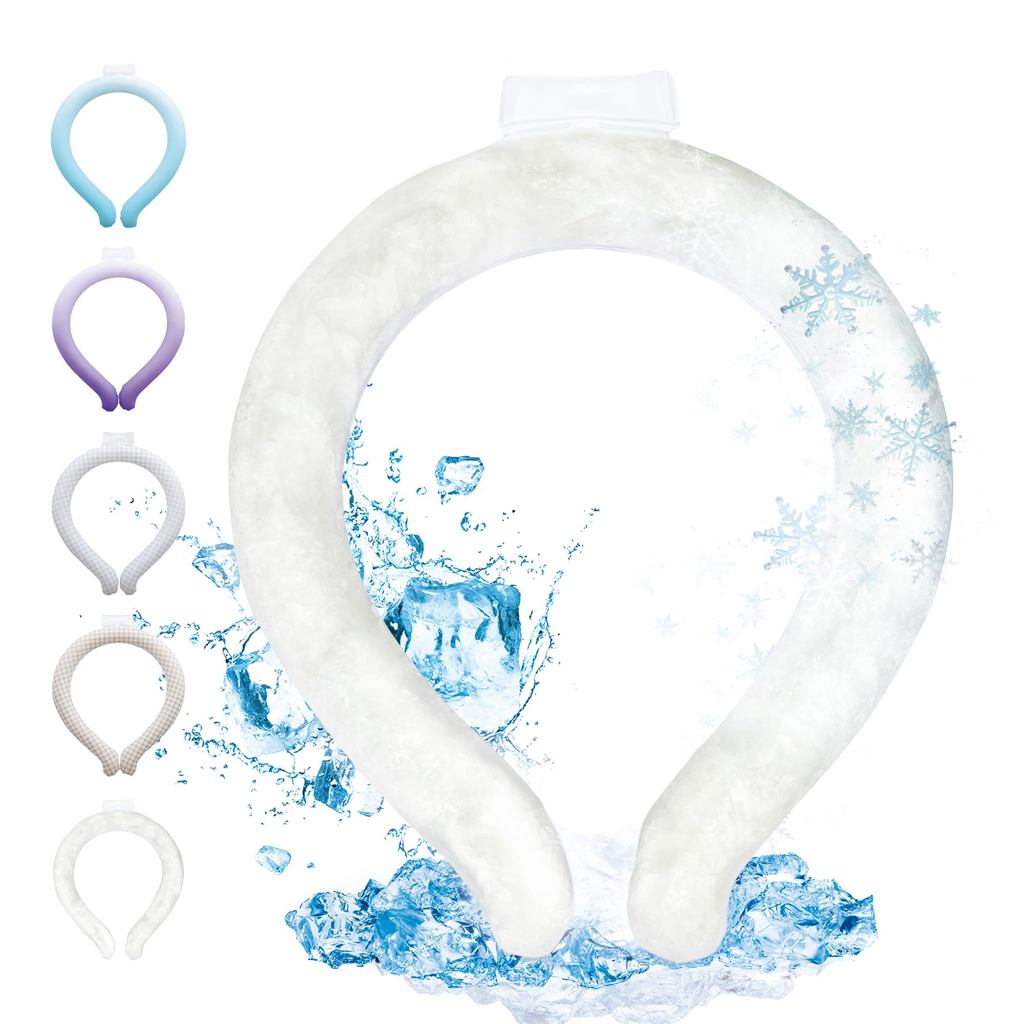 【ยอดนิยม】CLEAN HOUSE เครื่องทำความเย็นคอ สำหรับคลายร้อน ขนาด L สีขาว ลดอุณหภูมิ 18°C ด้วยวัสดุ PCM น