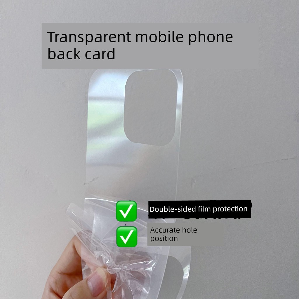 iphone 15 plus ผ่อน 0% เคสโทรศัพท์ การ์ดหลังโทรศัพท์โปร่งใส IPhone 17/16/15 Huawei pura 70เคสโทรศัพท