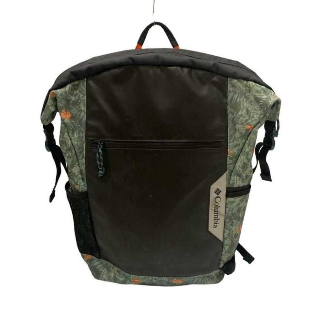 Columbia Backpack khaki Multi Flower pattern black Direct from Japan Secondhand