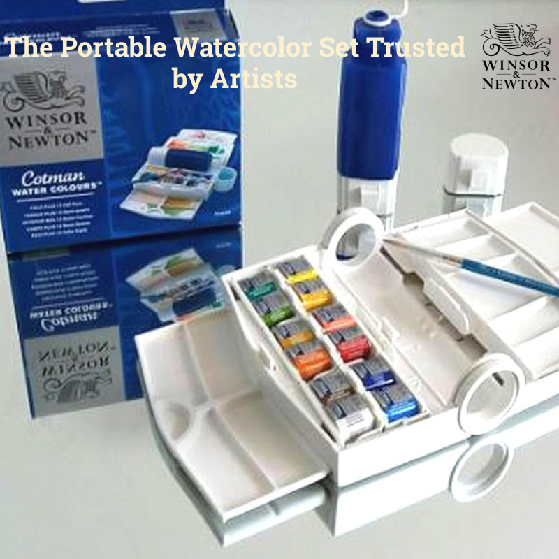 Winsor & Newton Cotman Field Box Plus – Premium Portable Watercolor Set