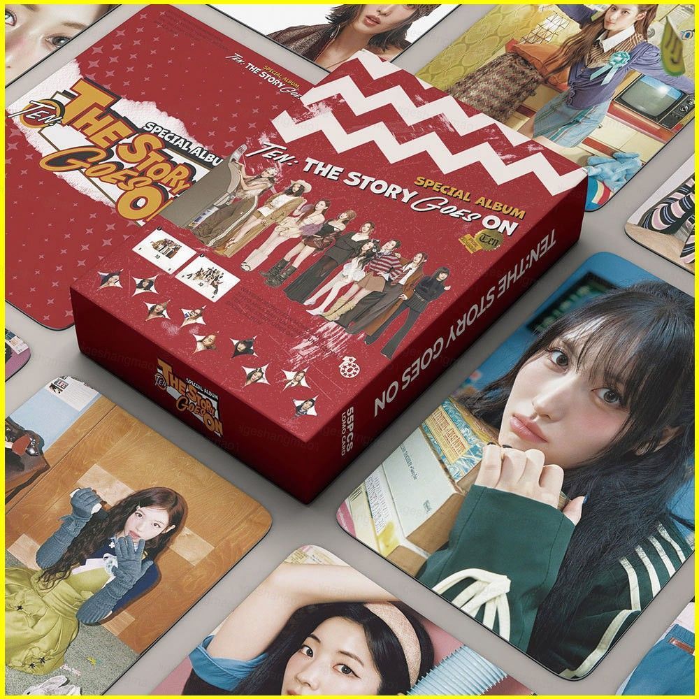 MG1 55 ชิ้น/เซ็ต TWICE LOMO Card 10th Anniversary TEN: The Story Goes On Postcard Momo Stars Periphe