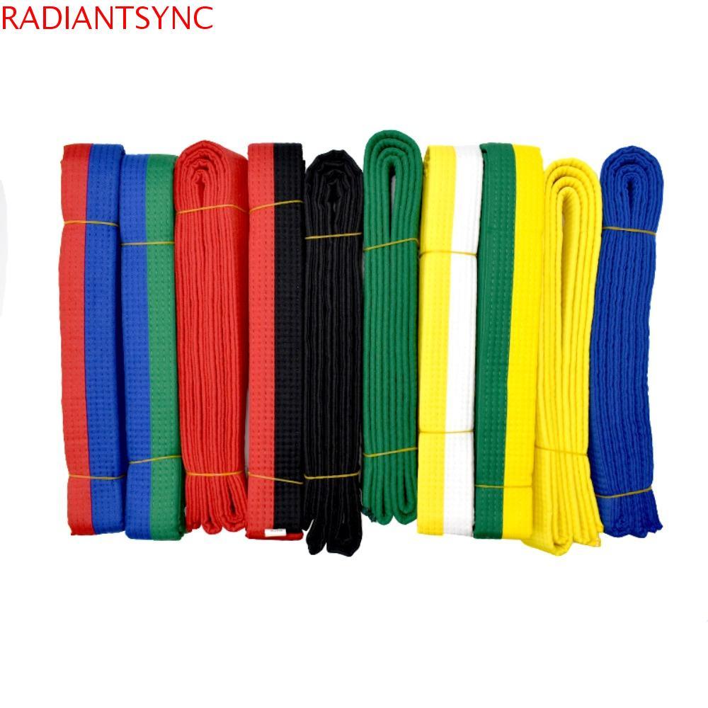 RADIANTSYNC udo Jiu jitsu Standard Tapes, Cotton Uniform Taekwondo Belt, Sports Belt 2.2/2.8M สีสันส