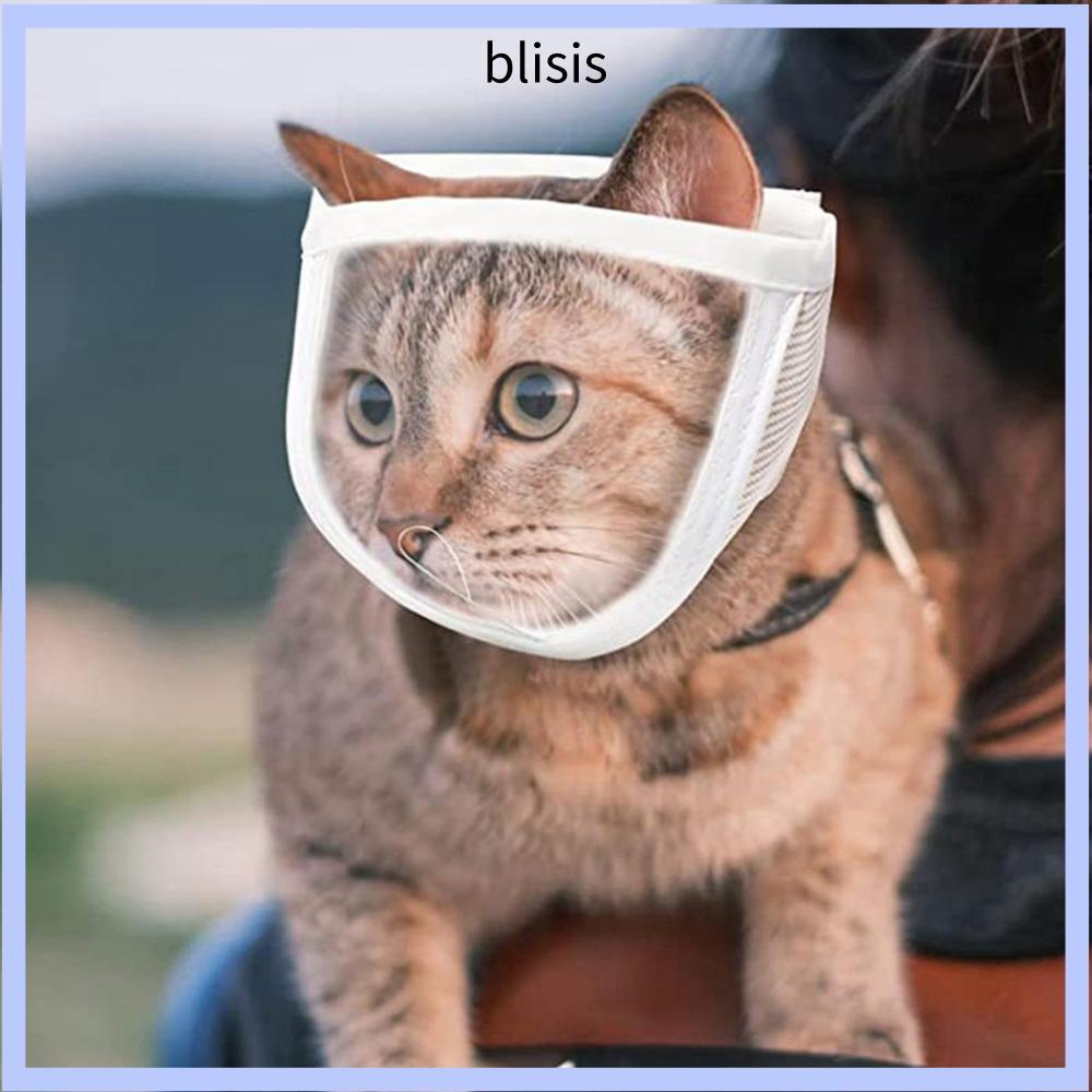 INNEED Cat Muzzle โปร่งใสปรับ Anti Bite Mouth Guard