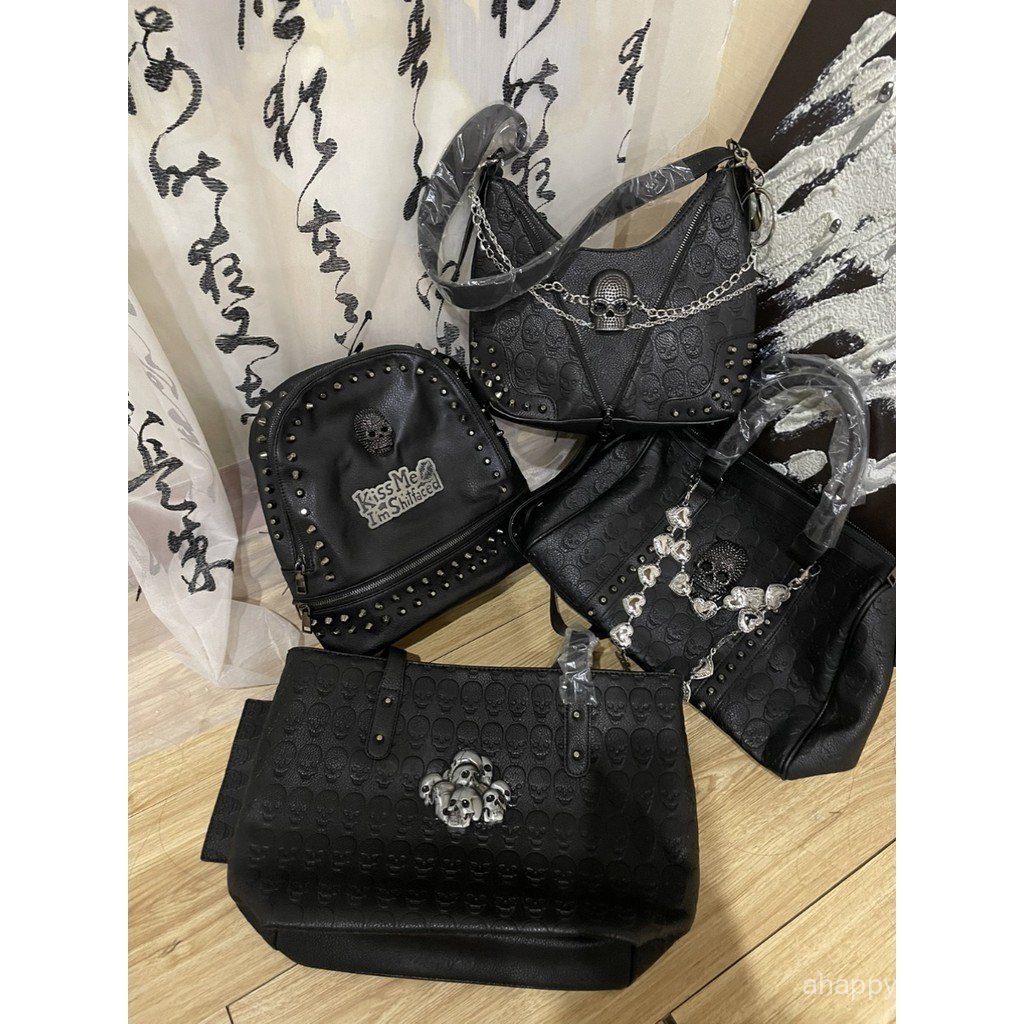 Millennium Hot Girl Punk Rivet Chain Skull Butterfly Messenger Bag All-Match Sweet Cool Girl Underar