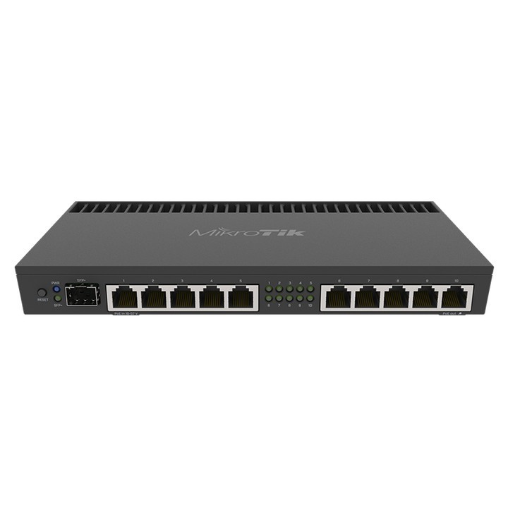 MikroTik RB4011iGS+RM Mega 11-Port Quad-Core Wired Router 1U Rack