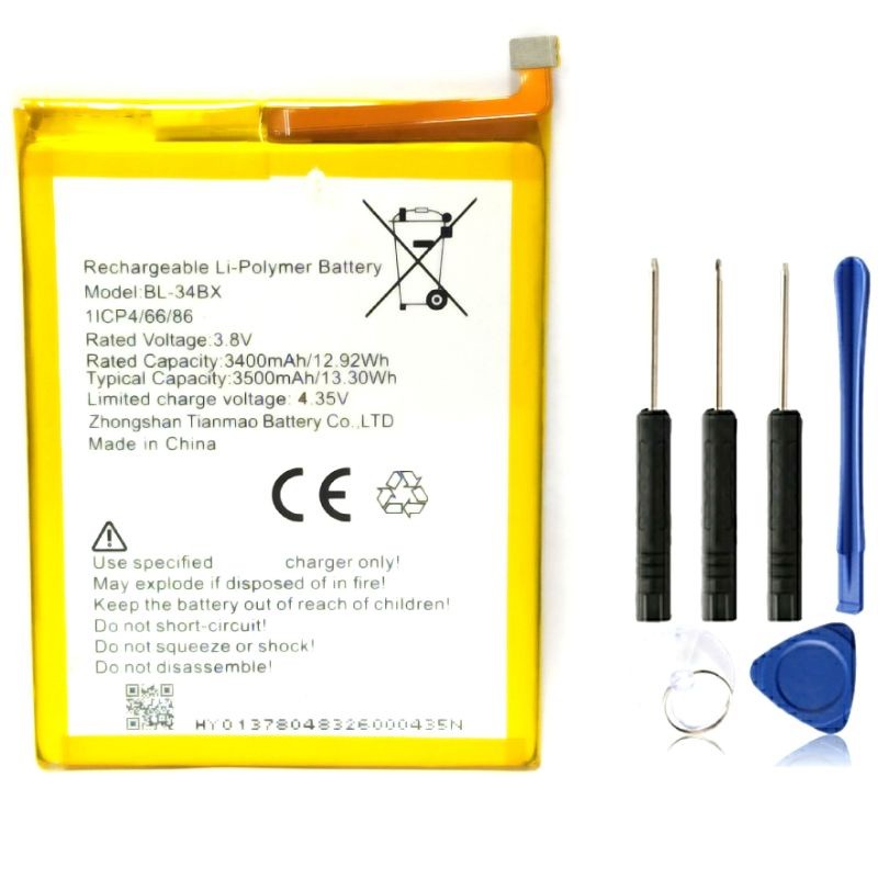 แบตเตอรี่ infinix Smart 2 HD /X609B /BL-34BX (แถมชุดไขควง) รับประกัน 6 เดือน