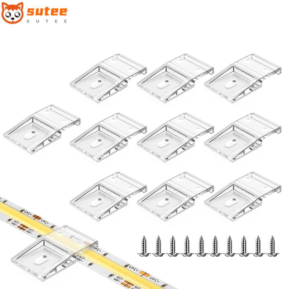 SOTEE คลิปพร้อมสกรู, สายไฟหัวเข็มขัด Light Strip Clamp 10 มม.PCB LED Light Strip คลิป, WS2812B WS281