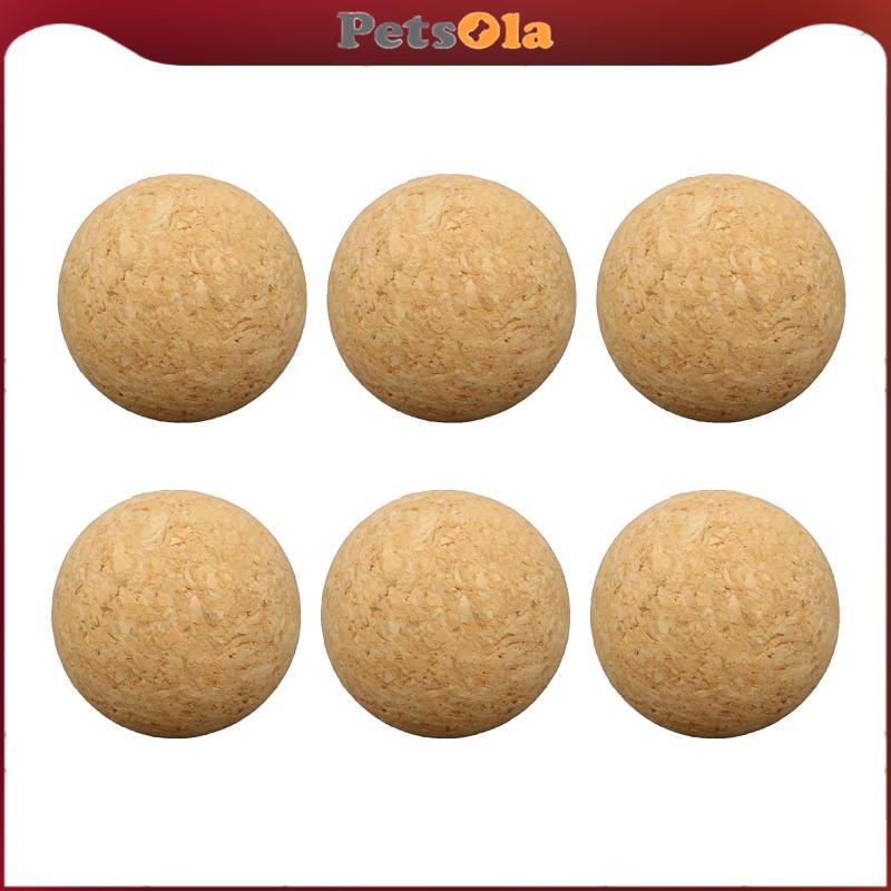 [PETSOLA] 6x Table Football Table Soccer Accessories Cork Table Soccer 36mm Wood Foosball Game