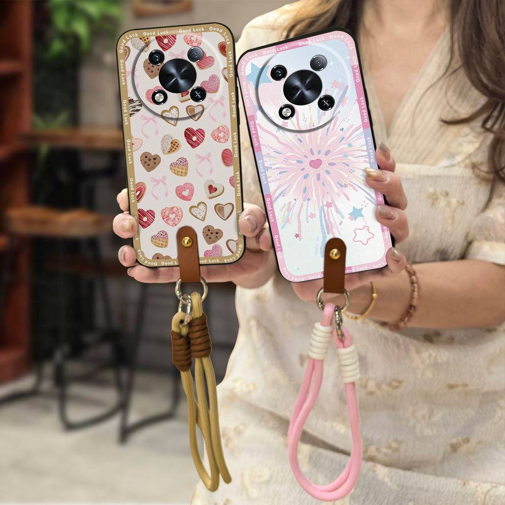 Graffiti ปกหลังเคสโทรศัพท์สําหรับ Itel RS4/S666LN Crossbody Diagonal TPU Anti-knock สร้อยคอกันน้ํา L