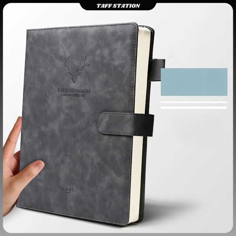 Todi Notebook Leather Cover Magnetic Buckle - TL4