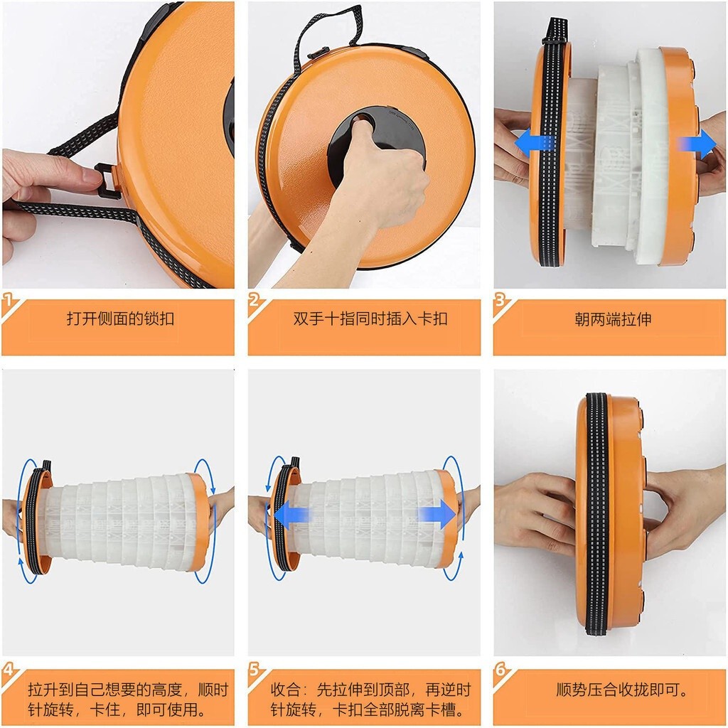 Outdoor Stool Foldable Portable HighRail Queue Stool Foldable Camping Travel Stall Retractable Small