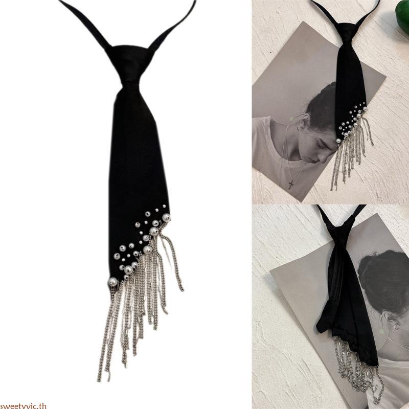 Sweetyvic Dapper ชุดนักเรียนสำหรับผู้หญิง กับเนคไทด์ผูกเสร็จแล้ว สไตล์น่ารักๆ