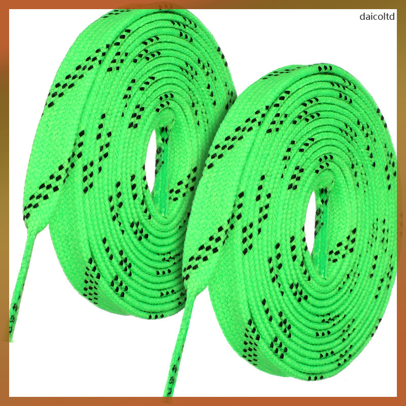 📦 While Skate Shoes Ice Laces Hockey Waxed Puck Roller Skates Shoelaces อุปกรณ์ สายรัด สำหรับผู้ชาย