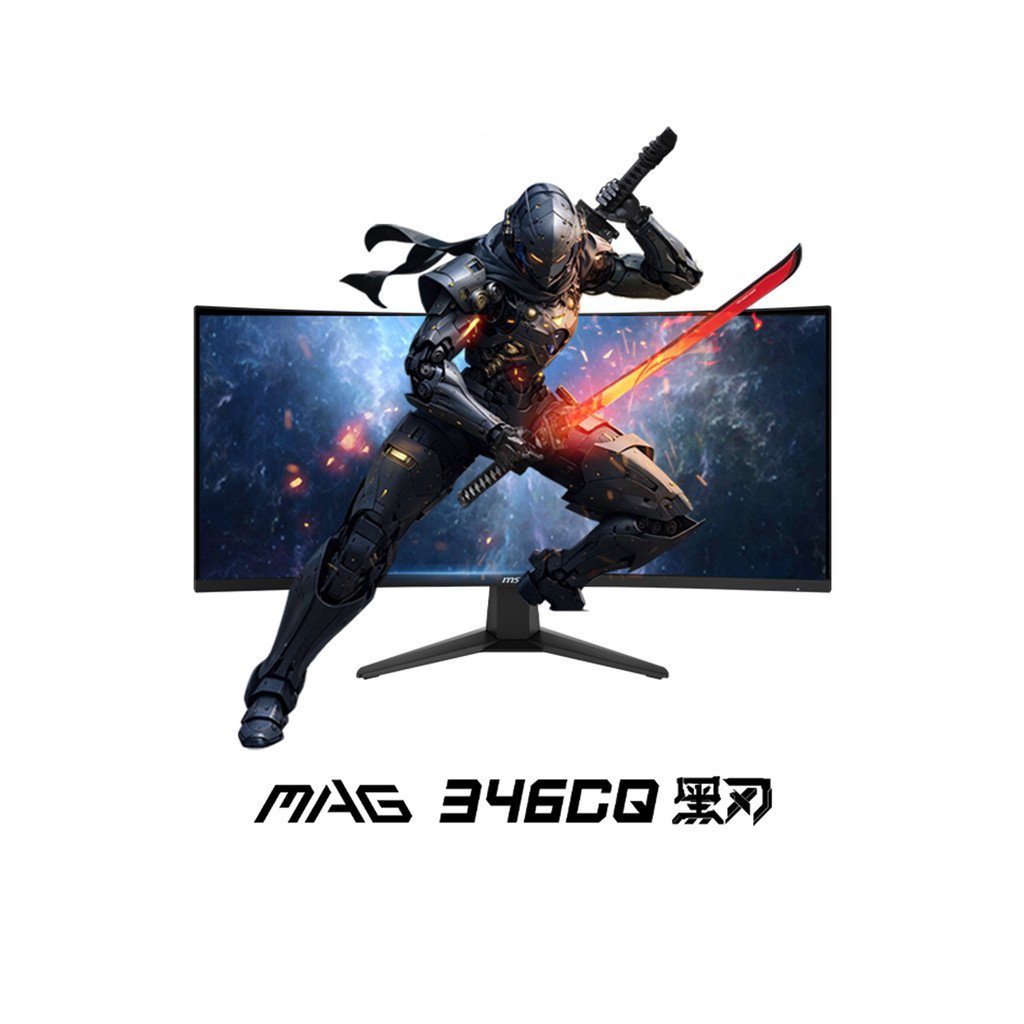 MSI 34 นิ้วที่ถูกต้อง 4K180HZ พร้อม Fish Screen Desktop MAG346CQ คอมพิวเตอร์ Gaming Monitor หน้าจอโค