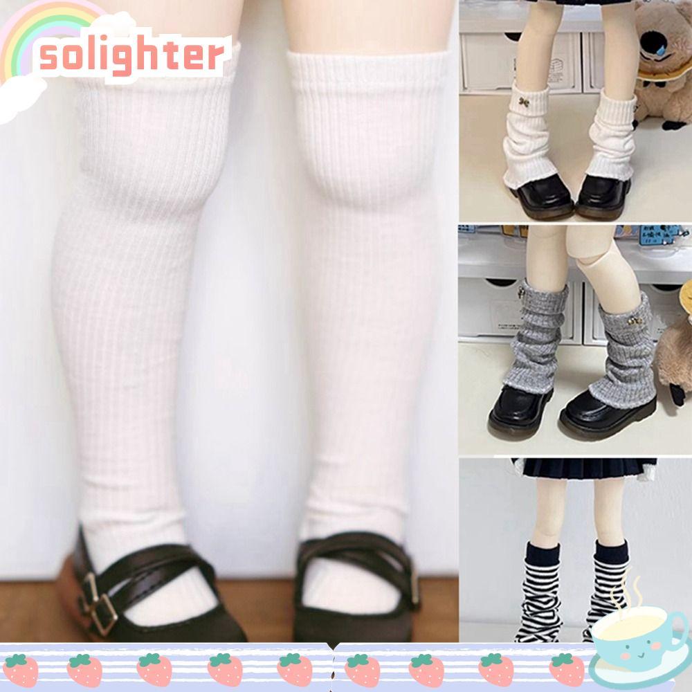 SOLIGHTER Stocking Clothes, Mini Fashion Stripe Socks, Casual Wear Christmas Toys DIY Accessories Do
