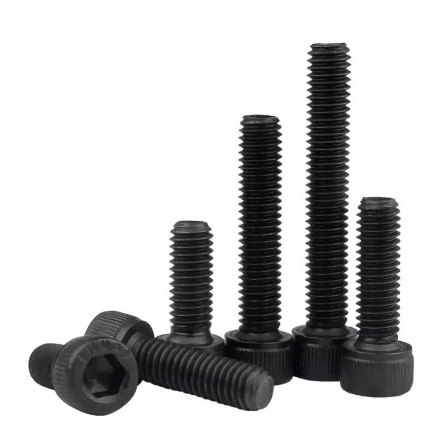 น็อต สกรู หัวจม 6 เหลี่ยม เหล็กแข็ง 12.9 เกลียวมิล / Hex Socket Head Cap Machine Screw 12.9 Grade / น็อตดำ หัวจม เกรด 12.9 แข็งพิเศษ สกรูชุบแข็งดำ เกลียวมิล/ สกรูหัวจม ดำ น็อตหกเหลี่ยม น็อตเบอร์ – M3/M4/M5/M6/M8/M10/M12 *L=30-150MM-ZHX-LB-1-MB ราคา ถูกที่สุด ดีลบีเคเค แกลเลอรีภาพที่ 8