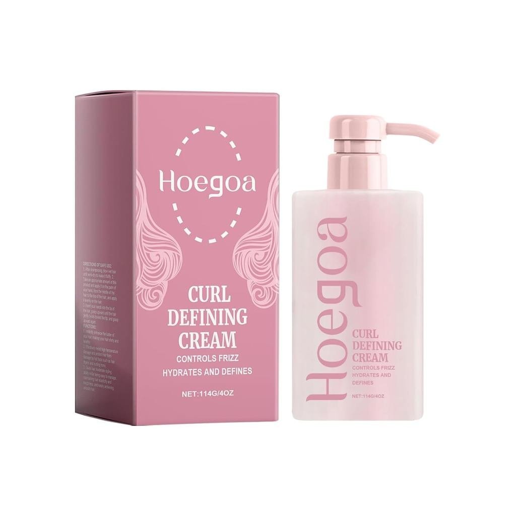 Curl Defining Cream, Curl Cream for Curly Hair Anti Frizz,Moisturizing, Smoothing for Curly & Wavy H